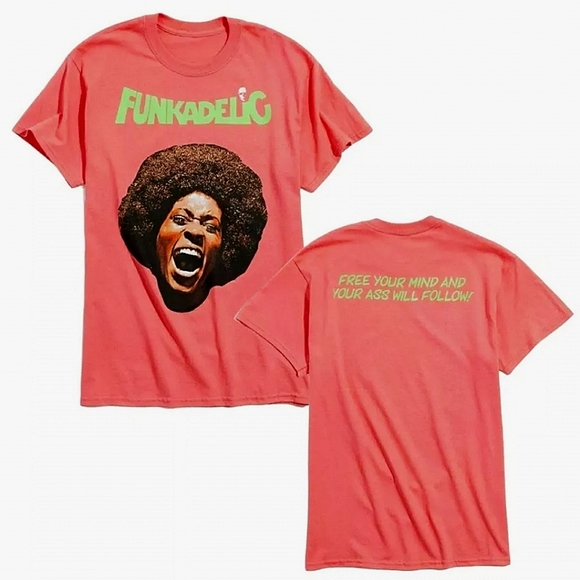 Funkadelic Free Your Mind Heather Orange Shirt - Picture 3 of 3